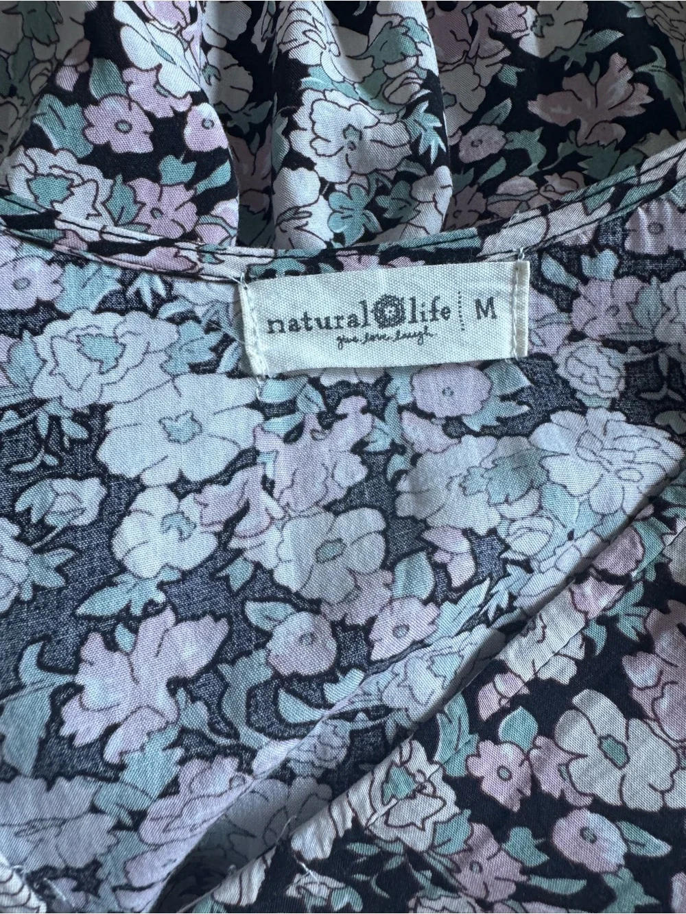 Natural Life “Stella” Floral Dress Sz M